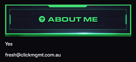 fresh about me panel for twitch 